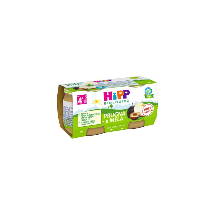 HIPP BIO OMOG PRUGNA/MELA2X80G