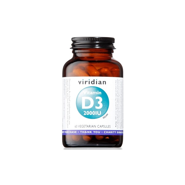 VIRIDIAN VITAMIN D3 2000IU 60C