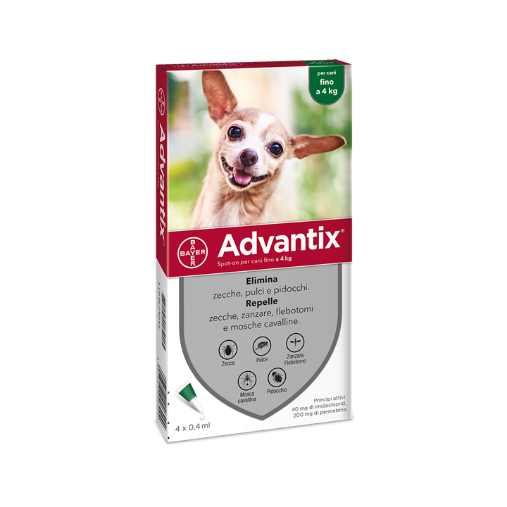 ADVANTIX SPOT ON*4PIP 0-4KG