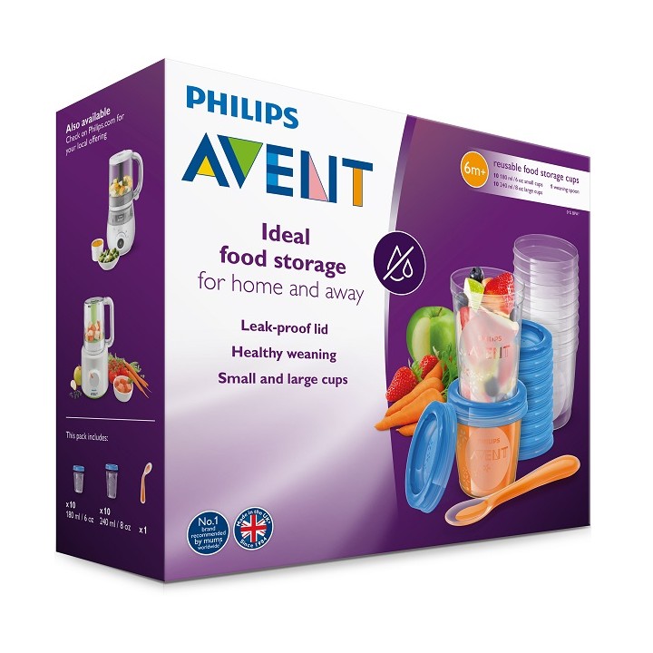 AVENT SET VASETTI CONSERV+CUCC