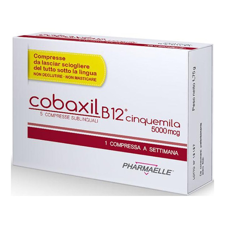 COBAXIL B12 5000MCG 5CPR SUBL
