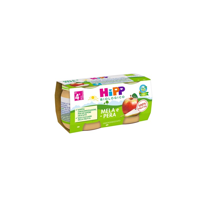 HIPP OMOG MELA/PERA 2X80G