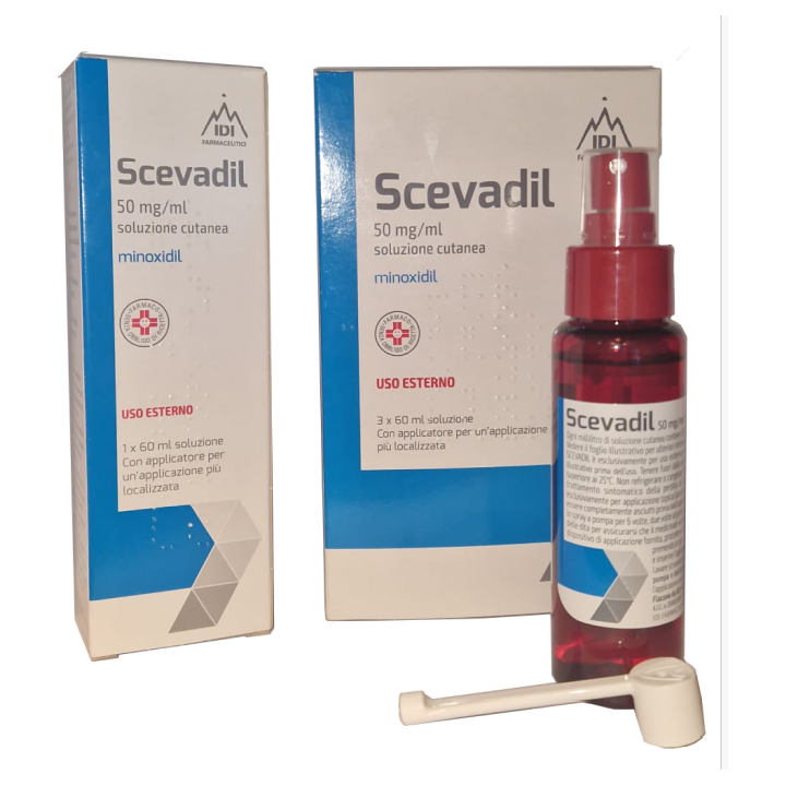 SCEVADIL*5% SOLUZ CUTANEA 1FL