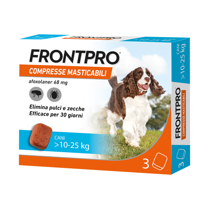 FRONTPRO*3CPR 10-25KG 68MG