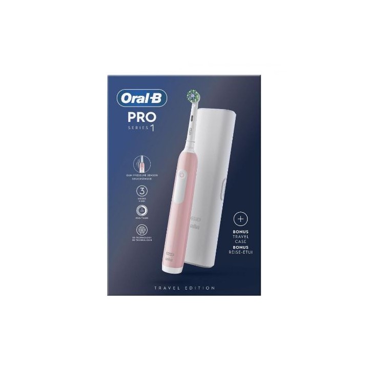 ORALB PRO 1 ROSA SPAZZ ELET+TC
