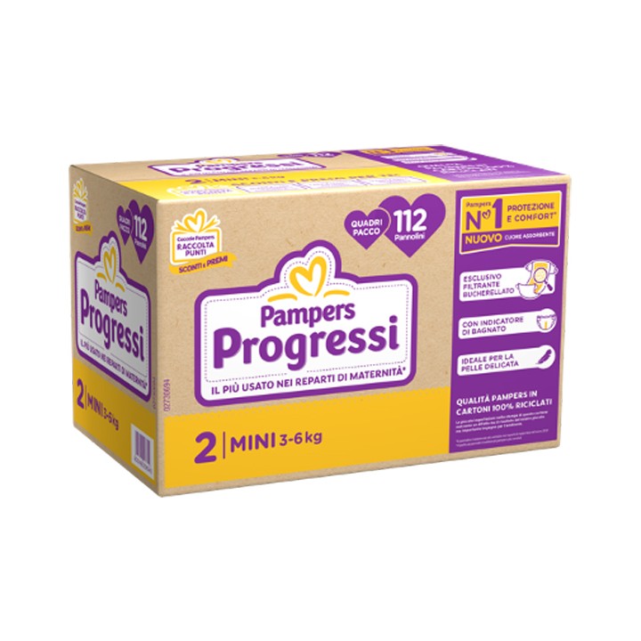 PAMPERS QU PROG MINI 112PZ