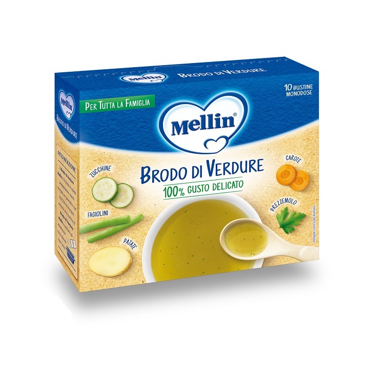 MELLIN BRODO VERDURE 10X8G