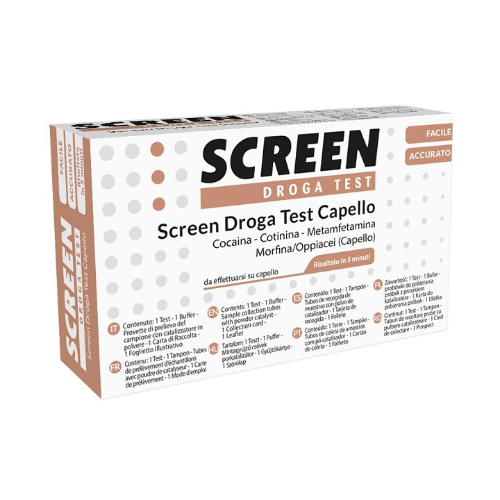 SCREEN DROGA TEST CAPELLO