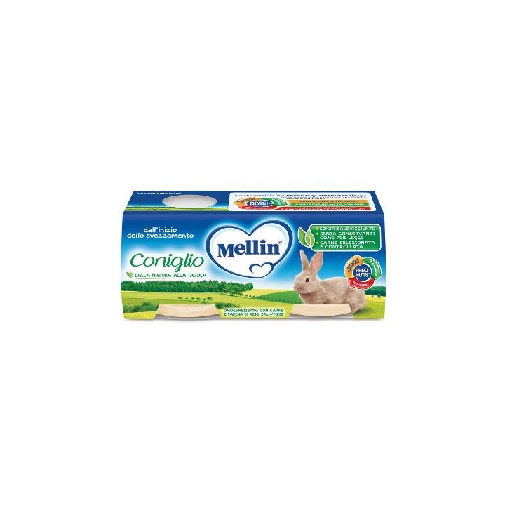 MELLIN OMOG CONIGLIO 2X80G