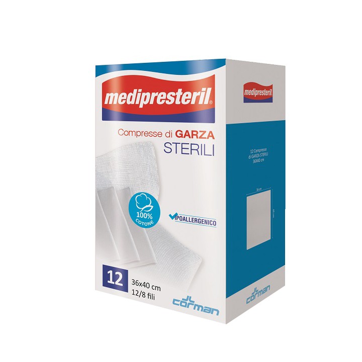 GARZA MEDIPRESTERIL 12/8 36X40