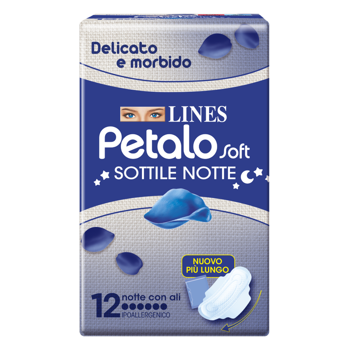 LINES PETALO SOFT NOTTE 12PZ