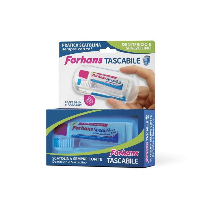 FORHANS SPAZ+DENTIF TRAVEL KIT