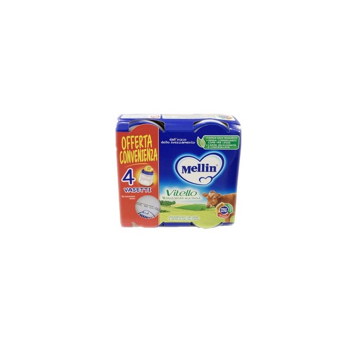MELLIN OMOG VITELLO 4X80G