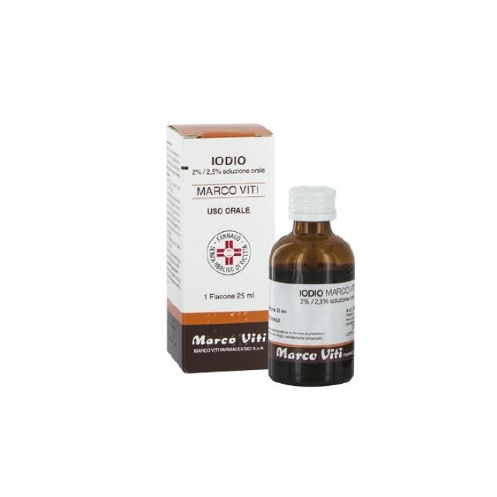 IODIO OS SOLUZ MV*25ML 2%+2,5%