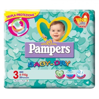 Pampers baby dry midi pb 28pz