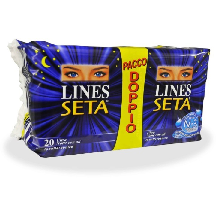 Lines seta ultra notte 20pz
