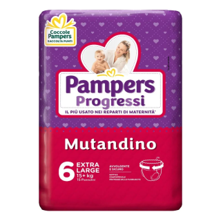 Pampers prog mut cp tg6 xl 15pz