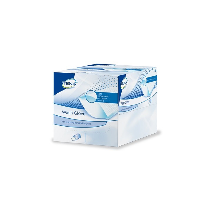 TENA WASH GLOVE 50PZ