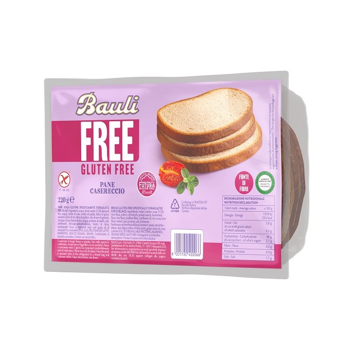 BAULI FREE PANE CASERECCIO220G