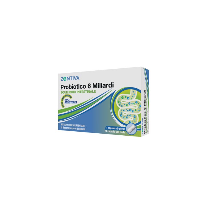 ZENTIVA PROBIOTICO 6MLD 24CPS