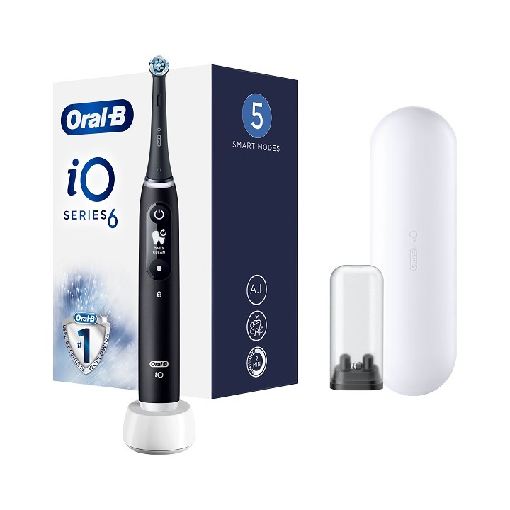 ORALB IO 6 BLACK SPAZZ+2REFILL