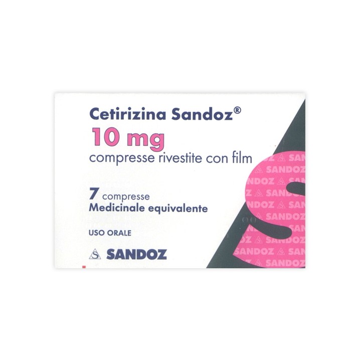 CETIRIZINA SAND*7CPR RIV 10MG