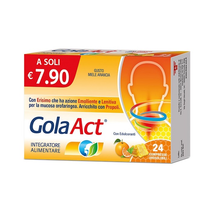GOLA ACT MIELE ARANCIA 24CPR