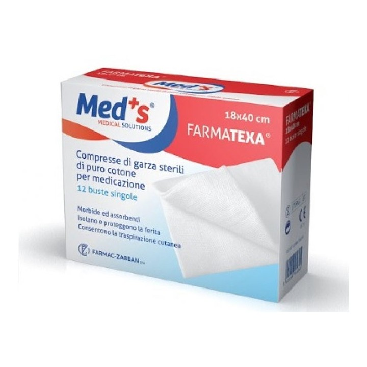 GARZA MEDS 12/12 18X40CM 12PZ