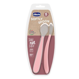 CH CUCCHIAIO SIL DOPP ROSA 6M+