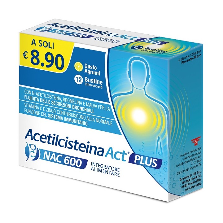 ACETILCISTEINA ACT PLUS NAC600