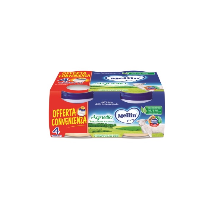 MELLIN OMOG AGNELLO 4X80G