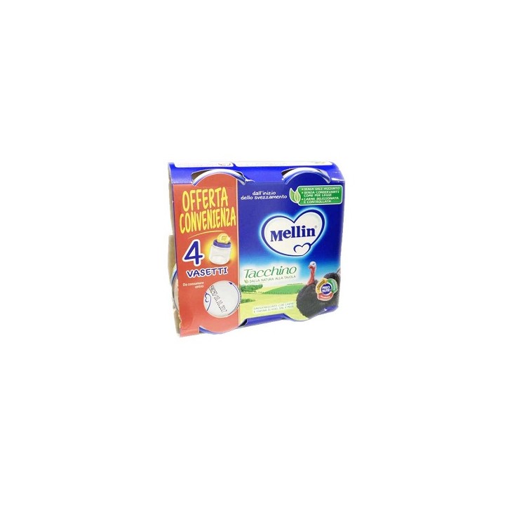 MELLIN OMOG TACCHINO 4X80G