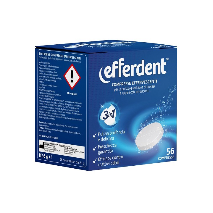 EFFERDENT EFFERVESCENTI 56CPR