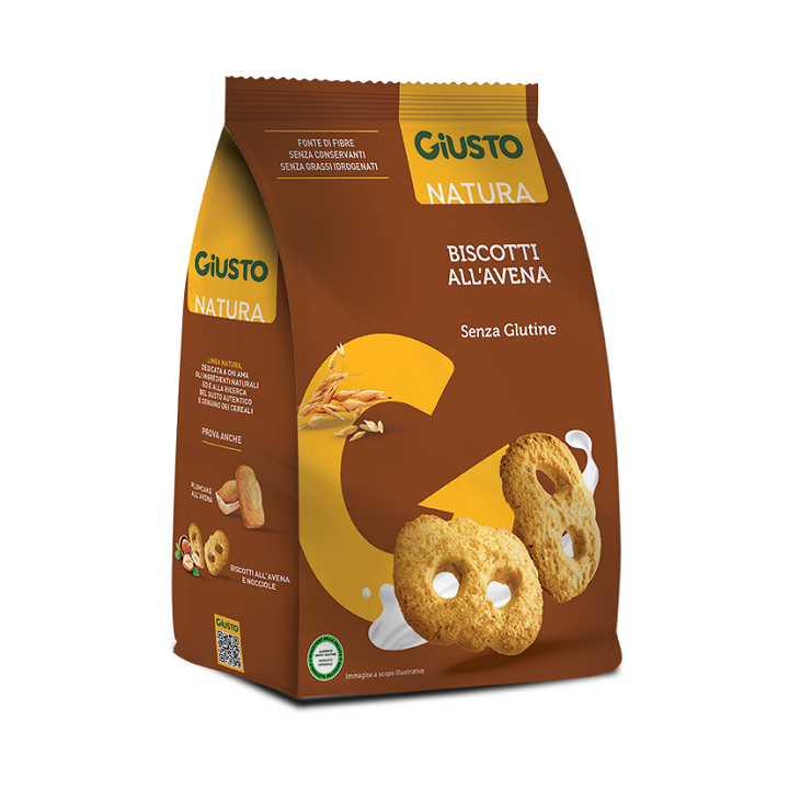 GIUSTO S/G BISCOTTI AVENA 250G