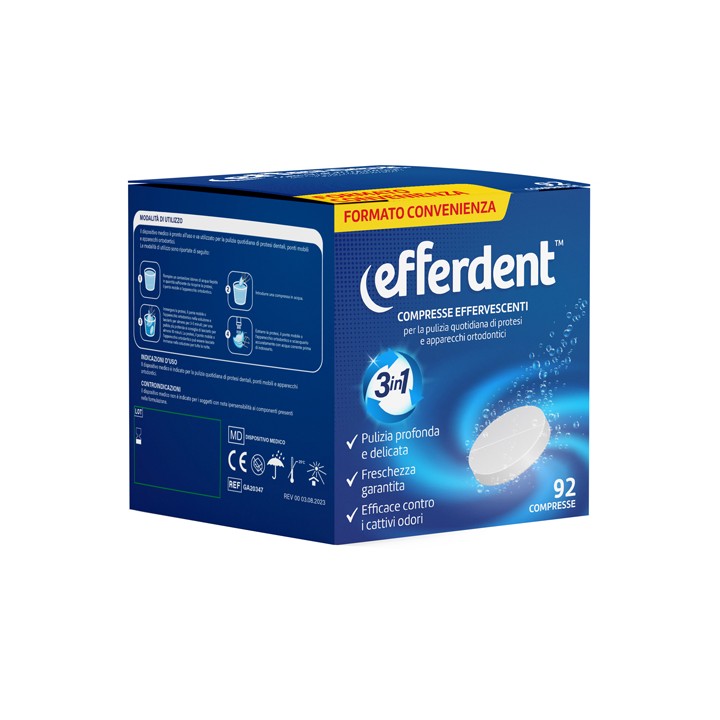 EFFERDENT EFFERVESCENTI 92CPR