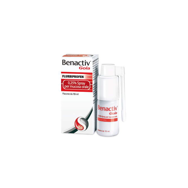 BENACTIV GOLA*SPRAY 15ML 0,25%