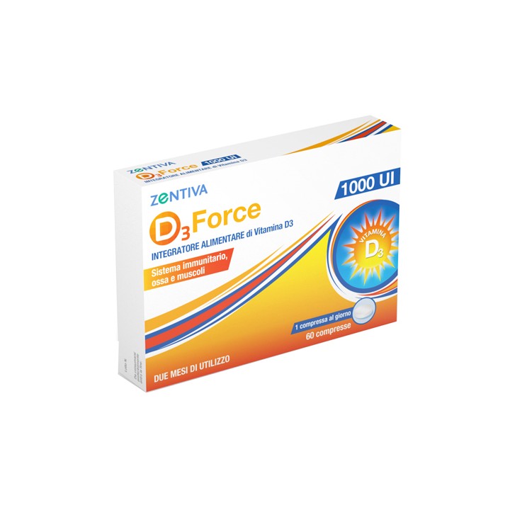 D3 FORCE ZENTIVA 1000UI 60CPR