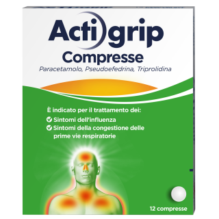 ACTIGRIP*12CPR 2,5+60+500MG