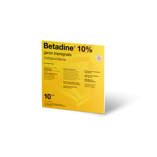 BETADINE*10GARZE IMPREGN 10x10