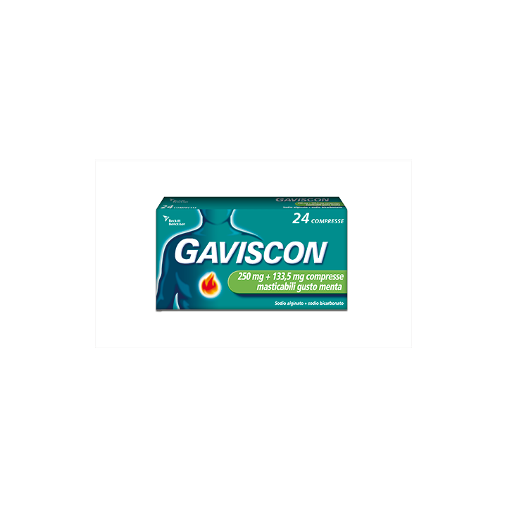 GAVISCON*24CPR MENT250+133,5MG