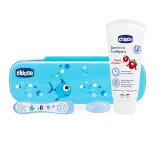 CH SET DENTALE AZZURRO FLUORO