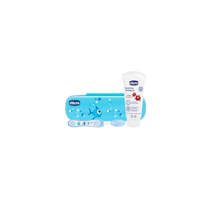 CH SET DENTALE AZZURRO FLUORO