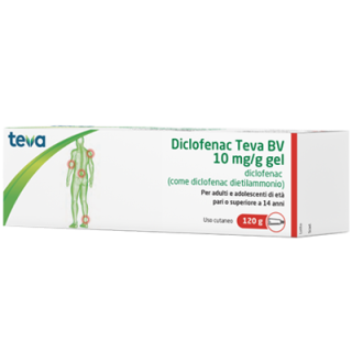 DICLOFENAC TEVA*GEL120G 10MG/G