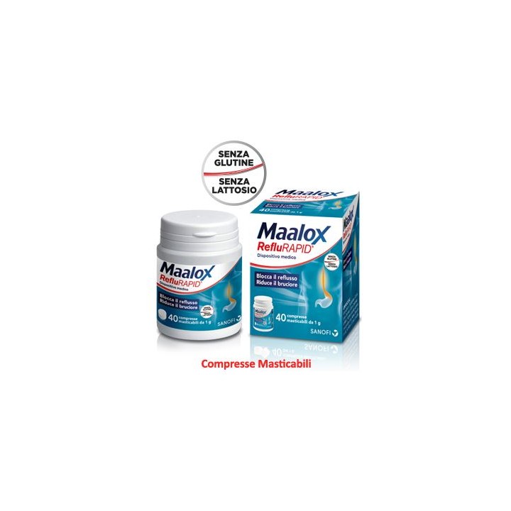 MAALOX REFLURAPID 40CPR MASTIC