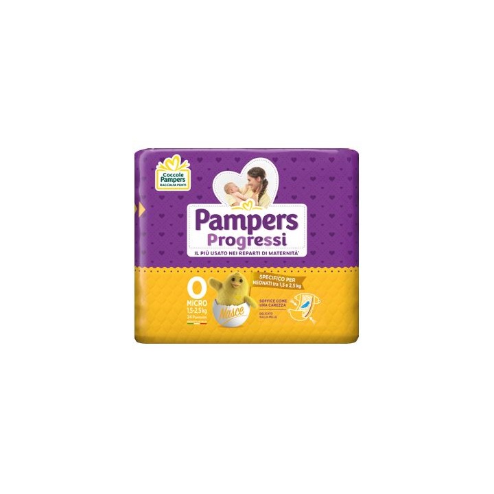 PAMPERS PROGRESSI MICRO 24PZ