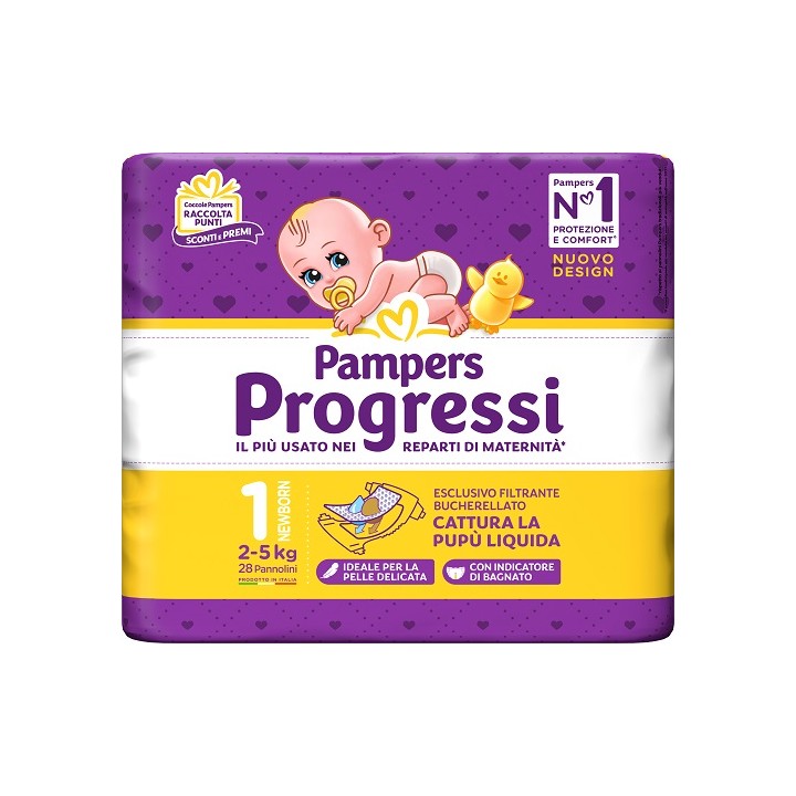 PAMPERS PROGRESSI NEWBORN 28PZ
