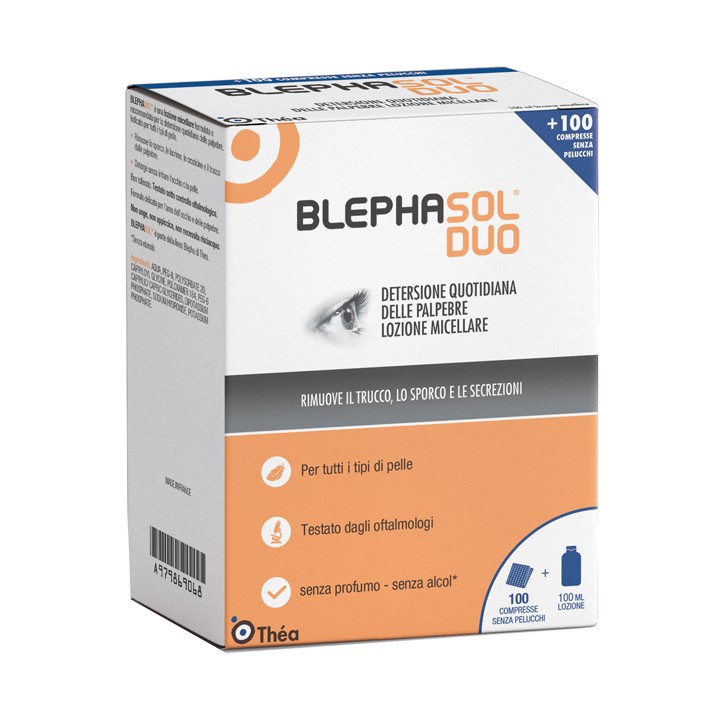 BLEPHASOL DUO 100ML+100 GARZE