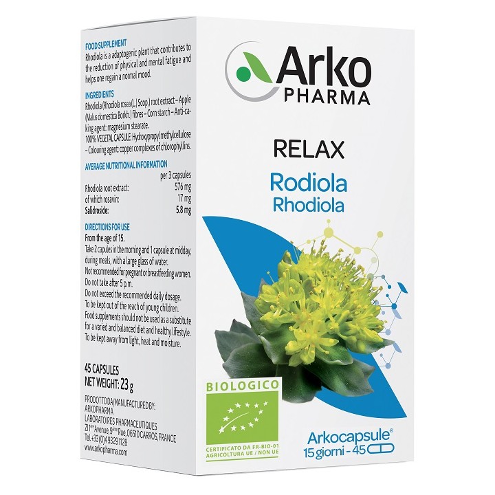 ARKOCPS RODIOLA BIO 45CPS