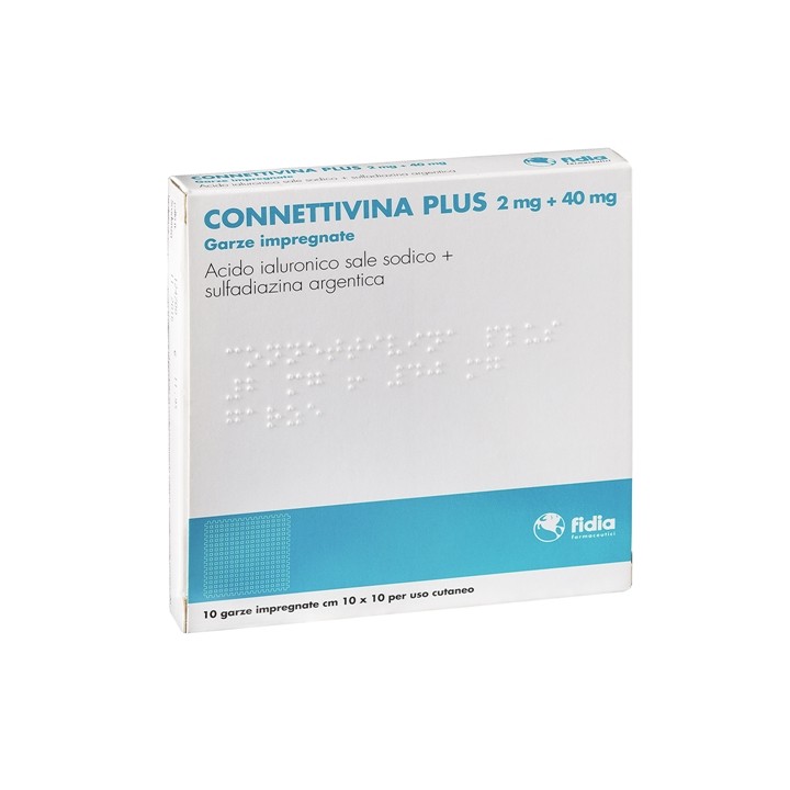 CONNETTIVINA PLUS*10GARZE10x10