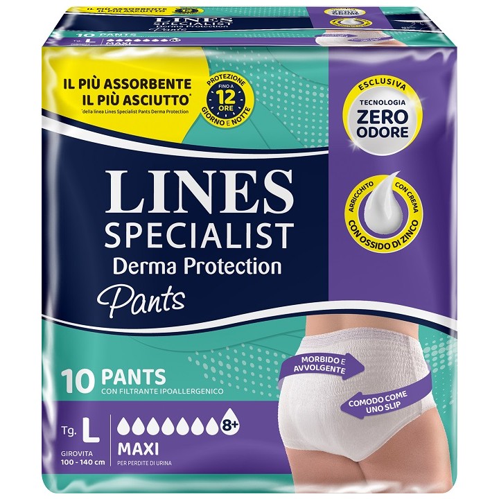 LINES SP DERM PANTS MAXI L 10P